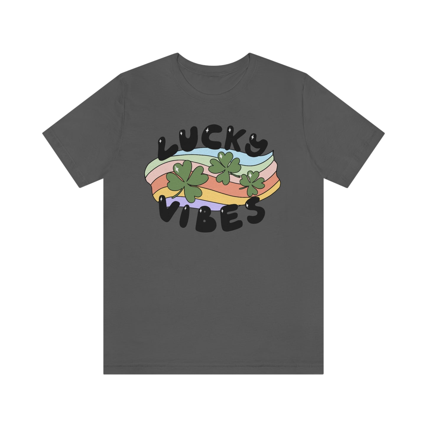 St. Patrick's Day "Lucky Vibes" Unisex Jersey Short Sleeve Tee