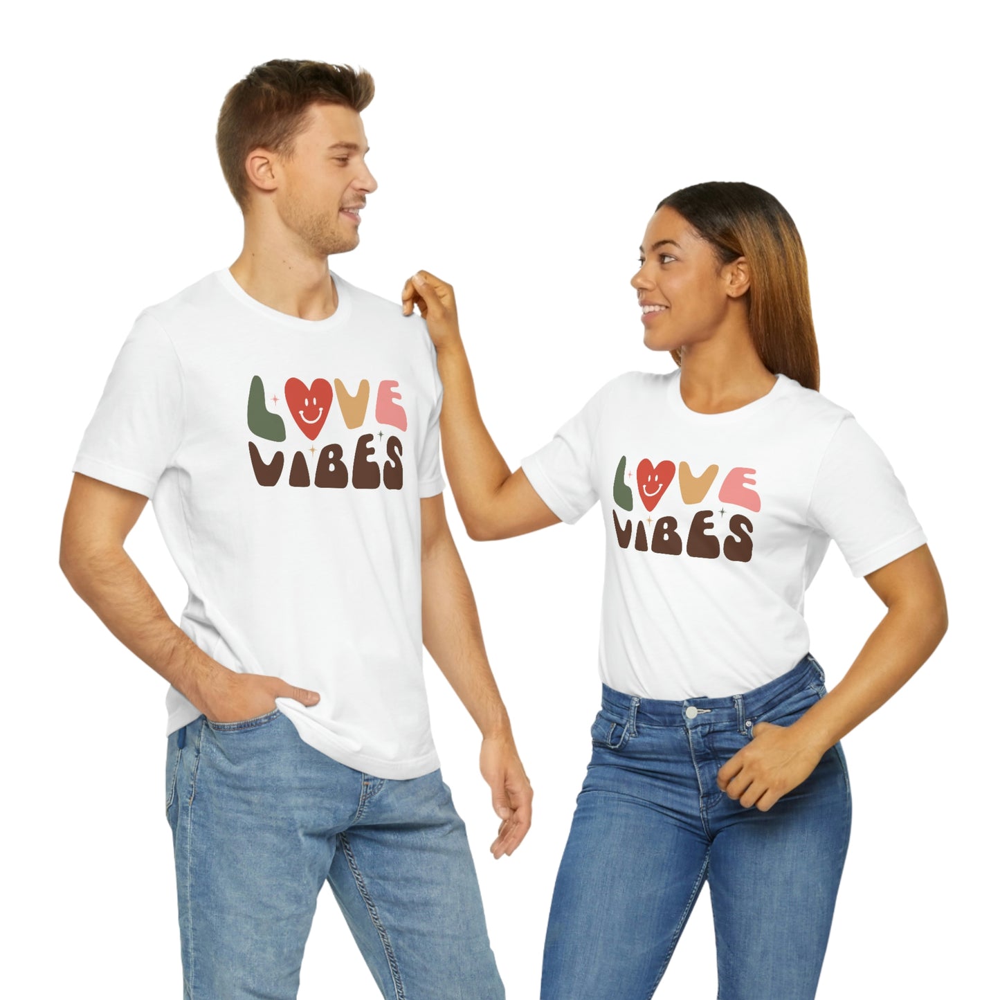 "Love Vibes" Unisex Jersey Short Sleeve Tee