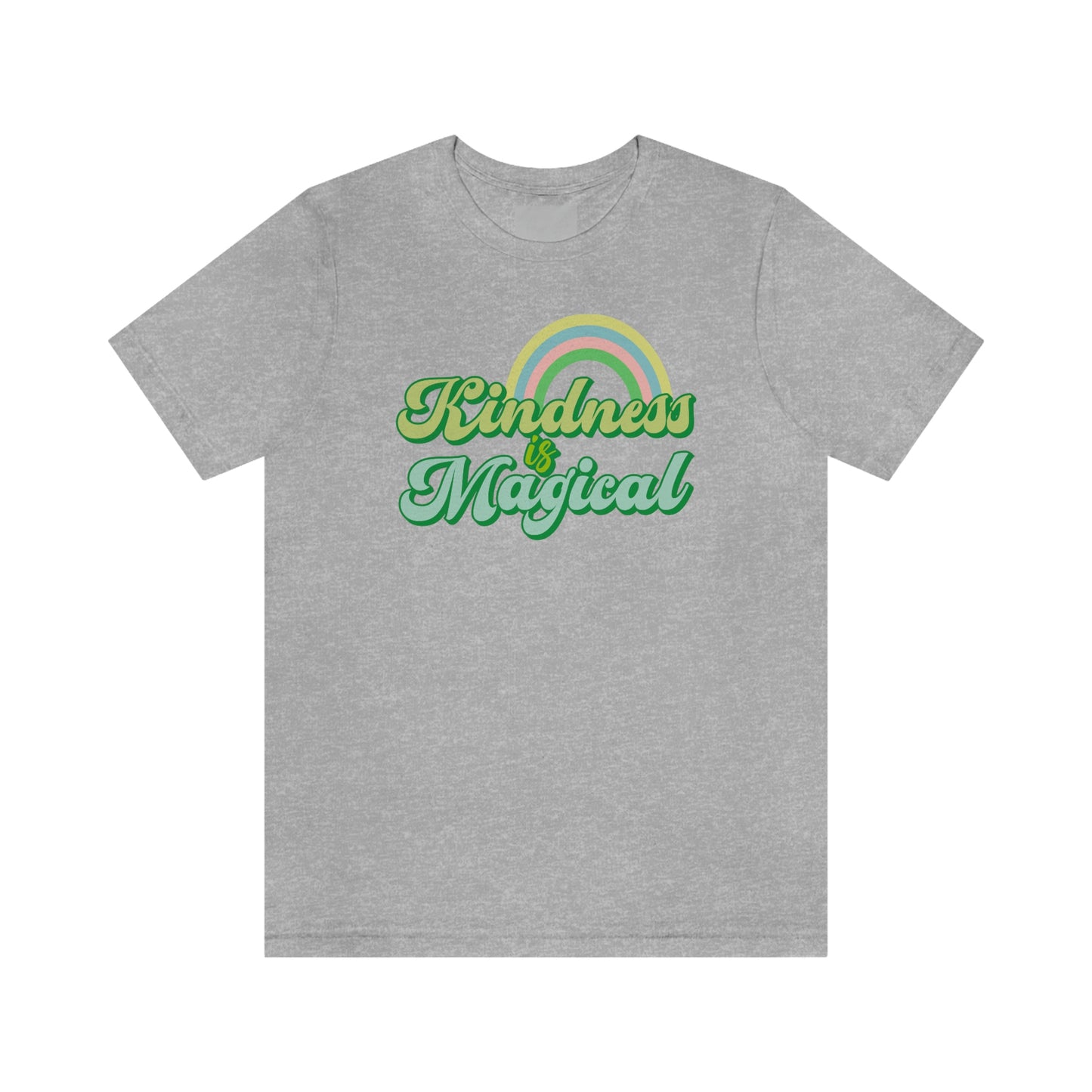 St. Patrick's Day "Kindness is Magical" - Front Side Only Unisex Jersey Short Sleeve Tee