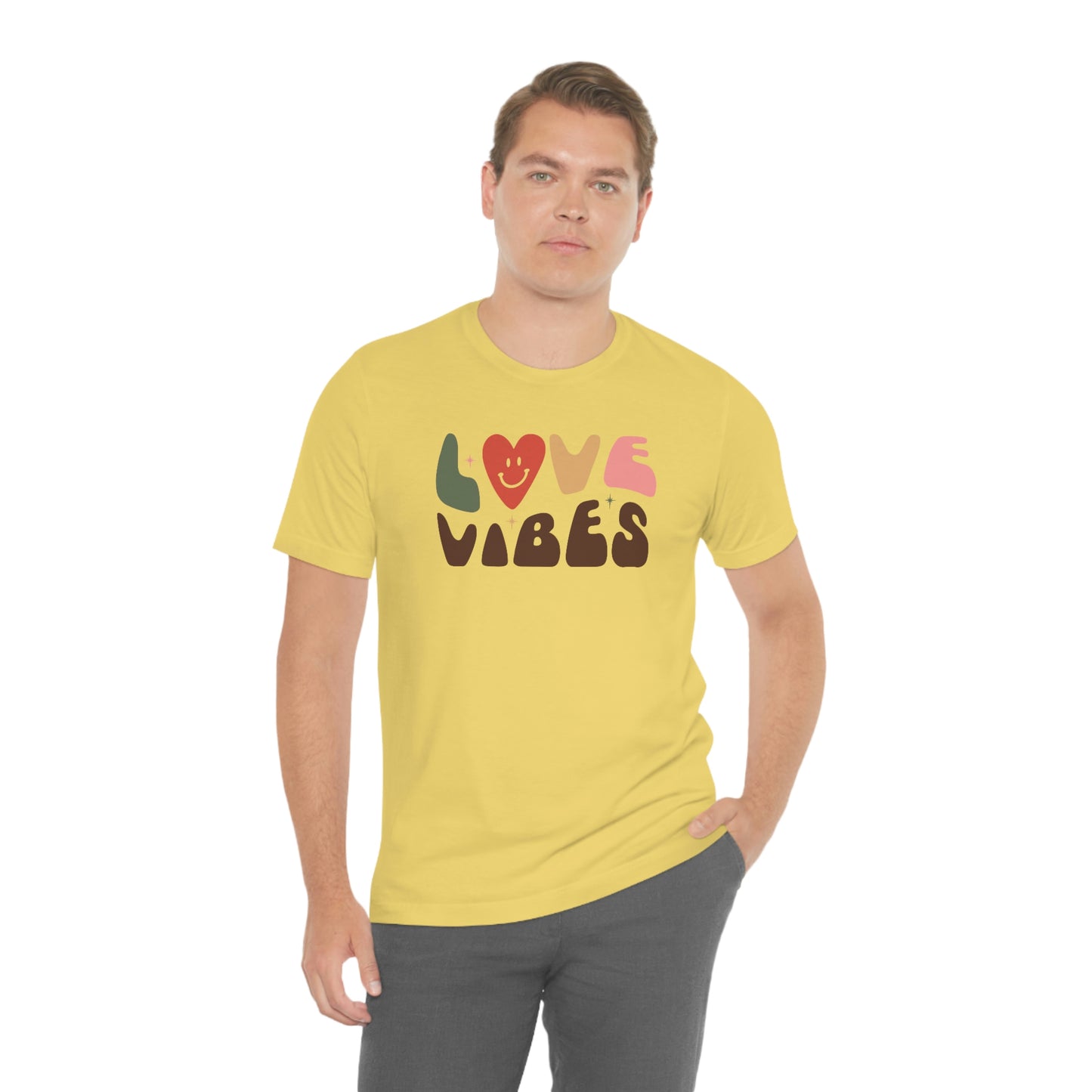 "Love Vibes" Unisex Jersey Short Sleeve Tee