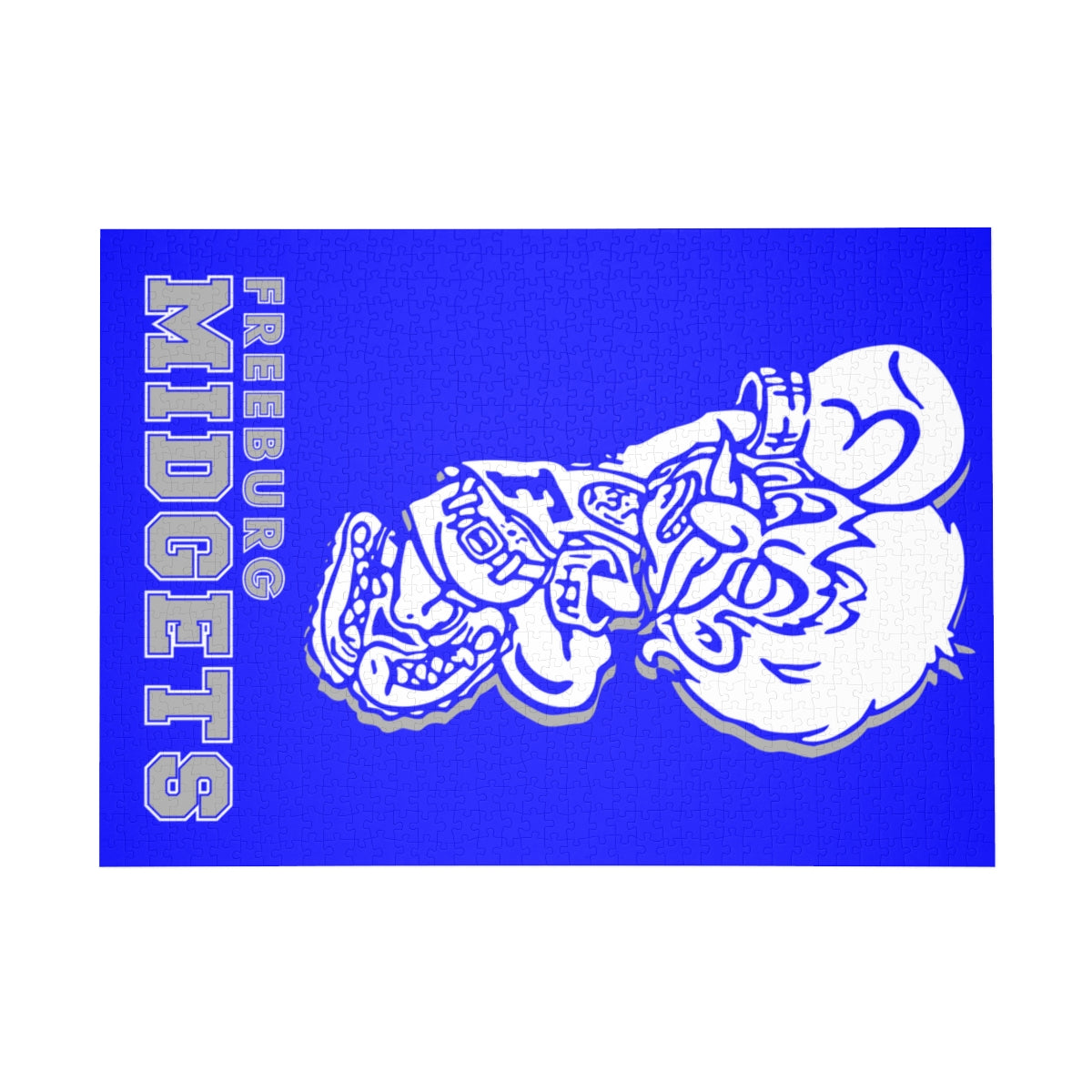 Freeburg Midget Puzzle - Blue (96, 252, 500, 1000-Piece)