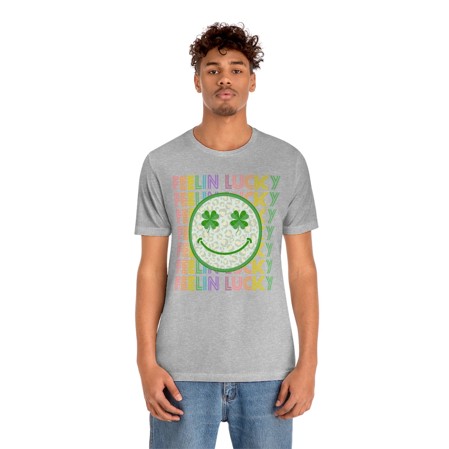 St. Patrick's Day "Feelin Lucky" Unisex Jersey Short Sleeve Tee