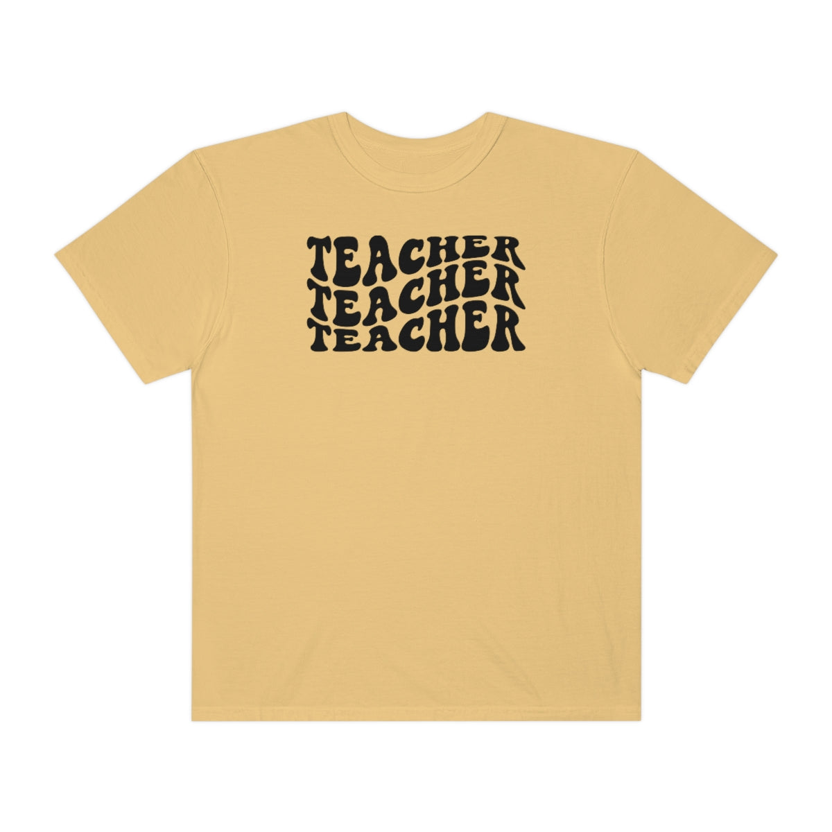 Teacher Black Print Unisex Garment-Dyed PREMIUM T-shirt