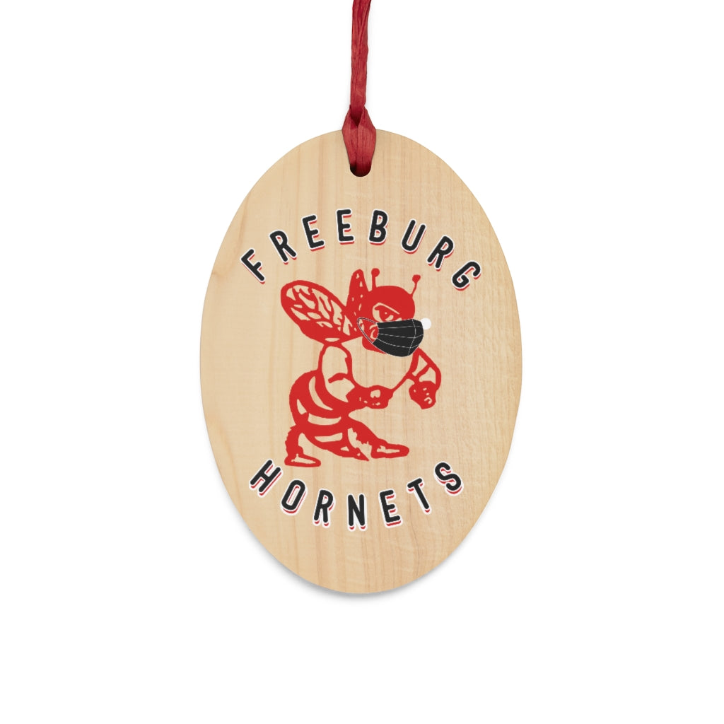 Freeburg Hornets Quarantine Wooden Ornaments