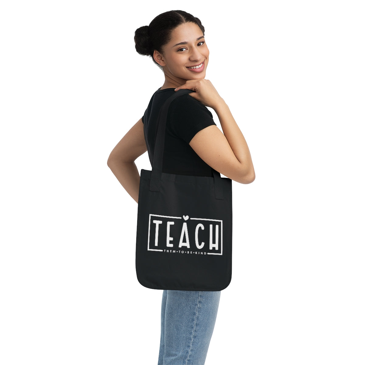 Teach them to be kind Canvas Tote Bag