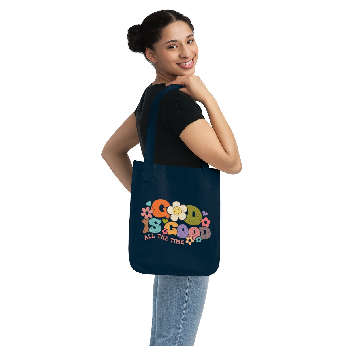 God is Good Organic Canvas Tote Bag