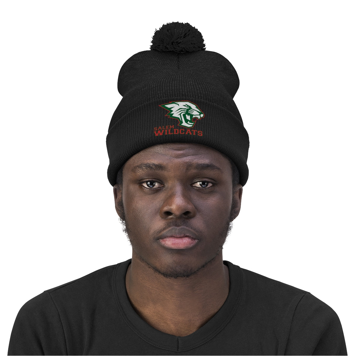 Salem Wildcats Pom Pom Beanie