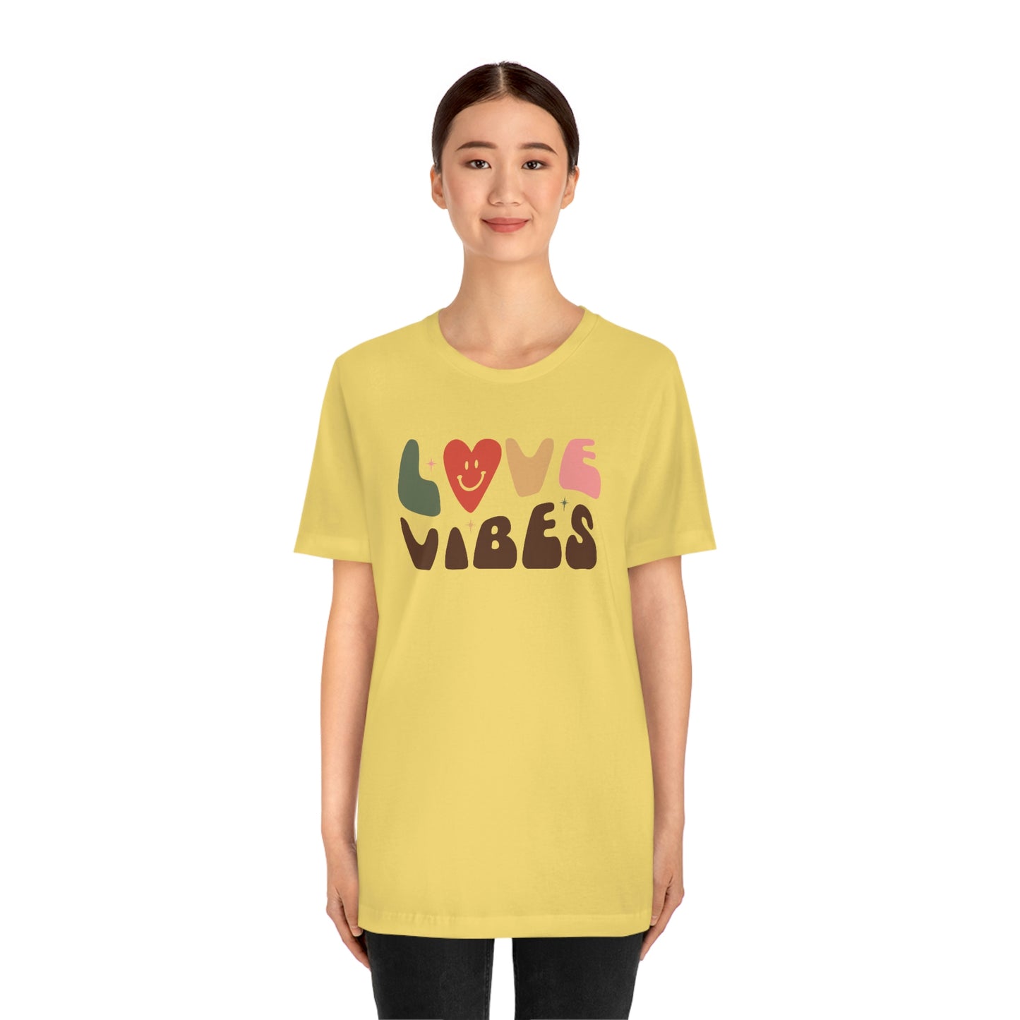 "Love Vibes" Unisex Jersey Short Sleeve Tee