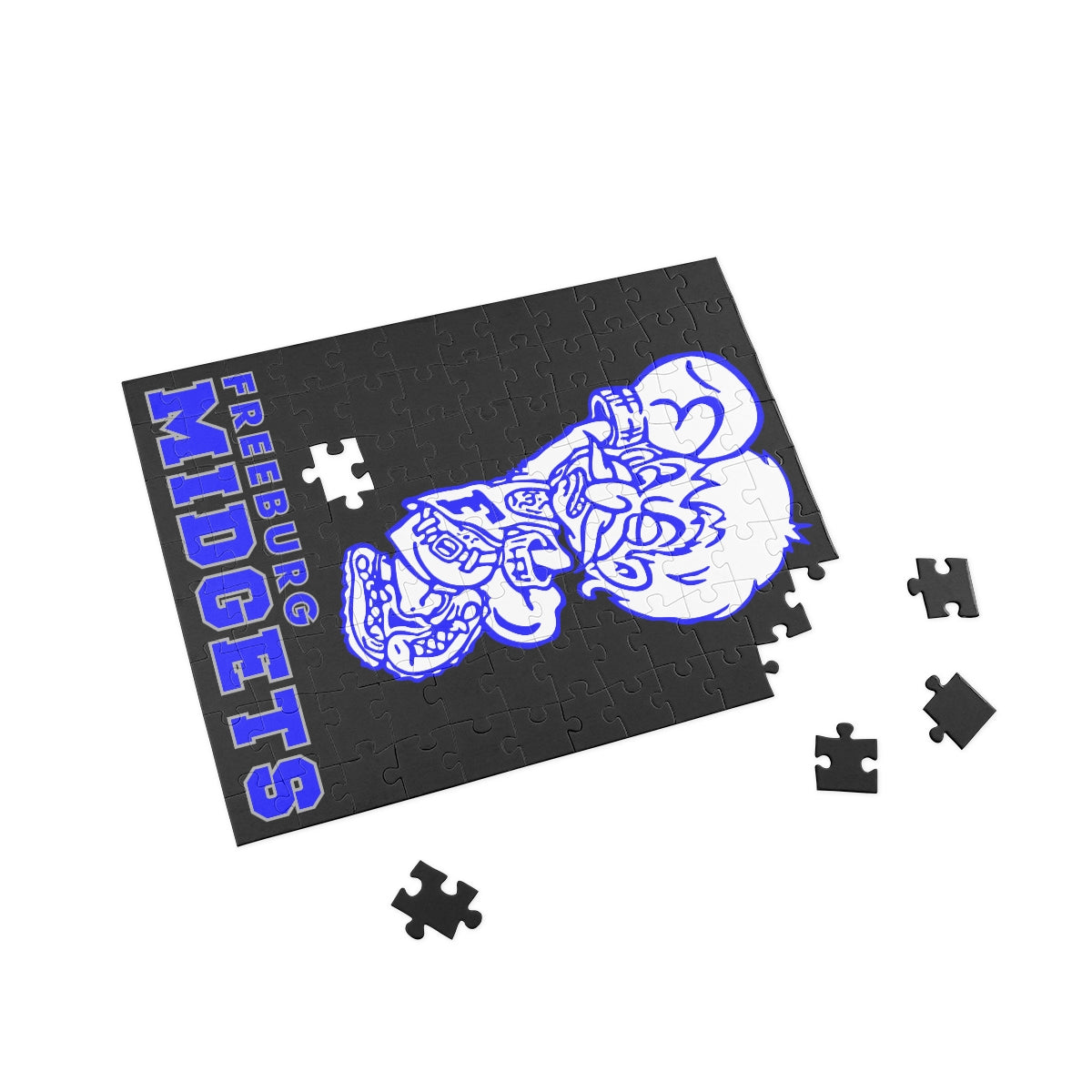 Freeburg Midget Puzzle - Black (96, 252, 500, 1000-Piece)
