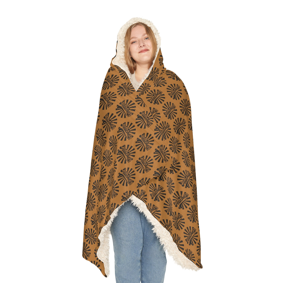 Light Brown " Teacher" Snuggle Blanket