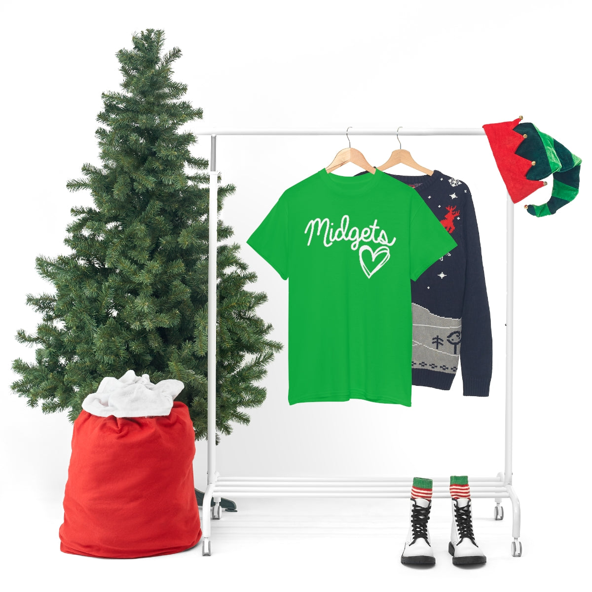 Midget Heart Unisex Heavy Cotton Tee