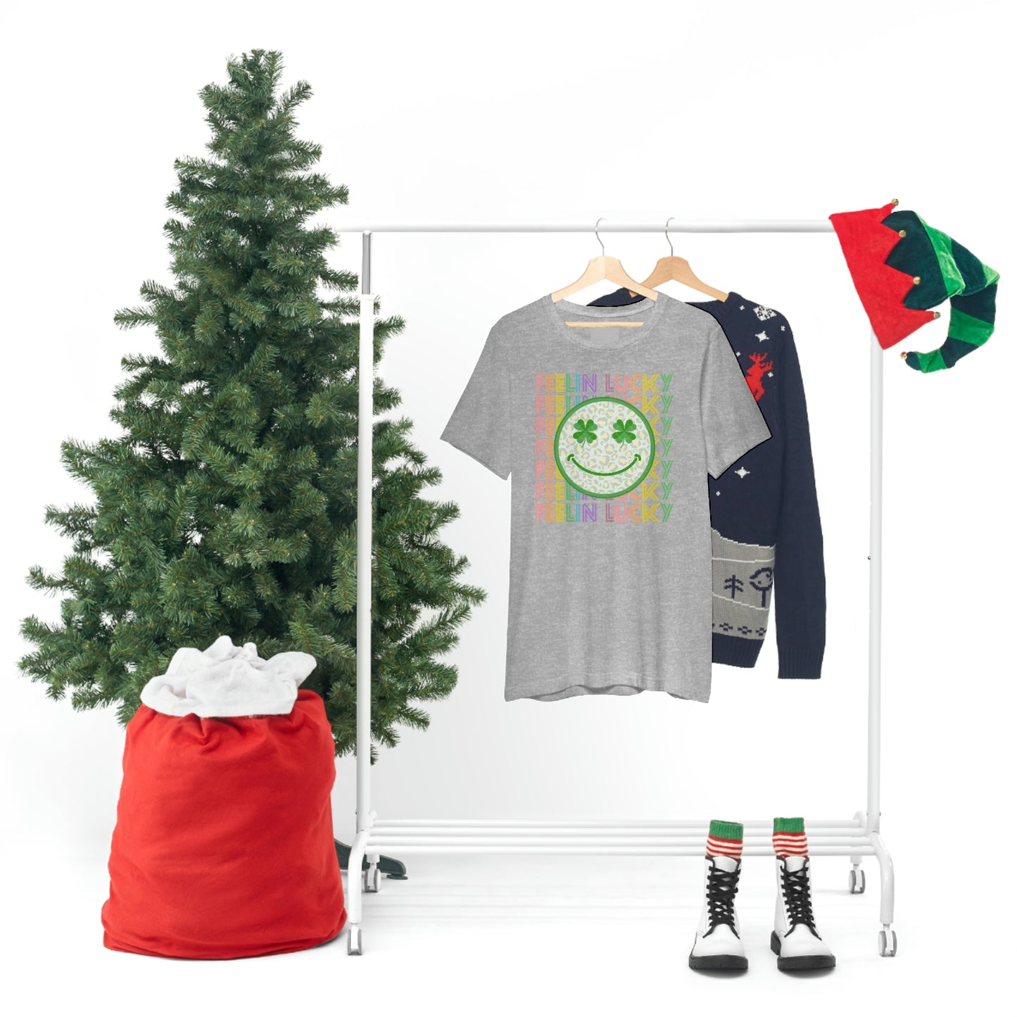 St. Patrick's Day "Feelin Lucky" Unisex Jersey Short Sleeve Tee