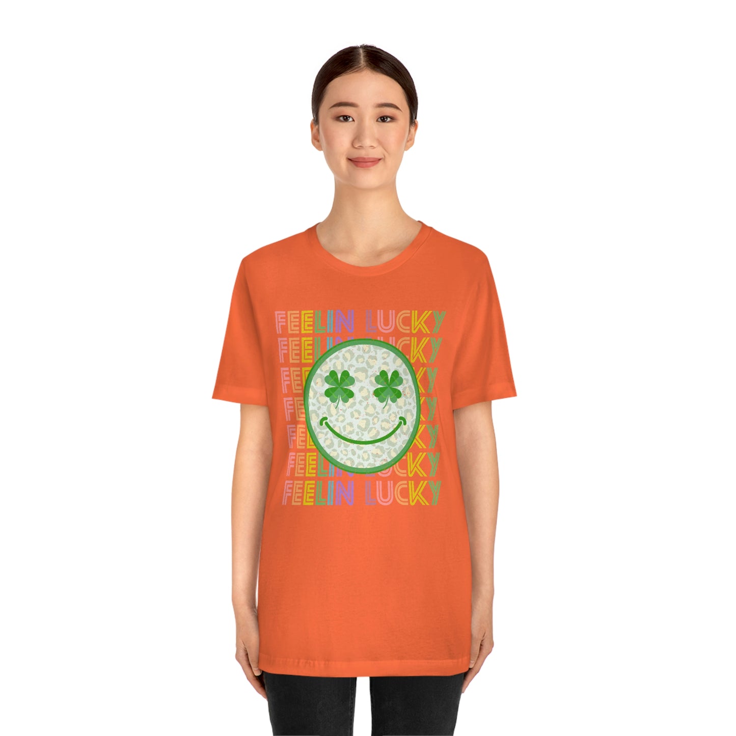 St. Patrick's Day "Feelin Lucky" Unisex Jersey Short Sleeve Tee