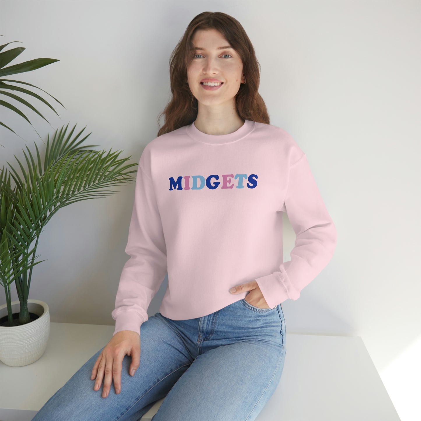 Pink and Blue Midgets Heavyweight Crewneck Sweatshirt