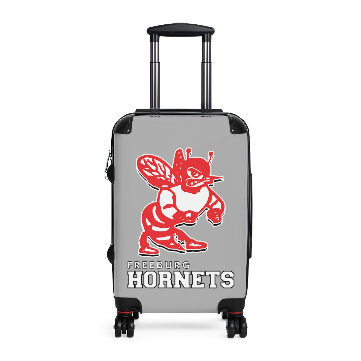 Freeburg Hornet Suitcases - Gray Front/ Black Back