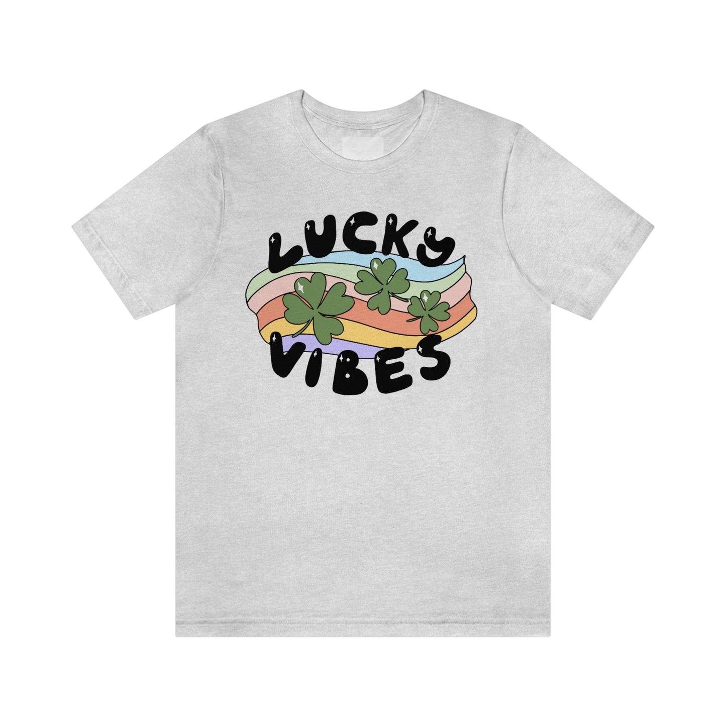 St. Patrick's Day "Lucky Vibes" Unisex Jersey Short Sleeve Tee