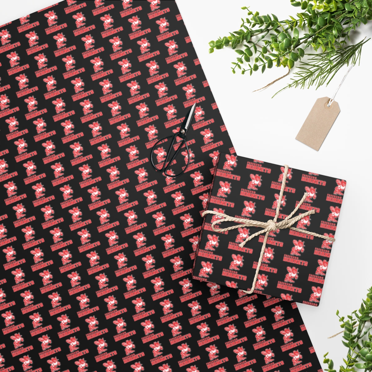 Freeburg Hornets Black Wrapping Paper