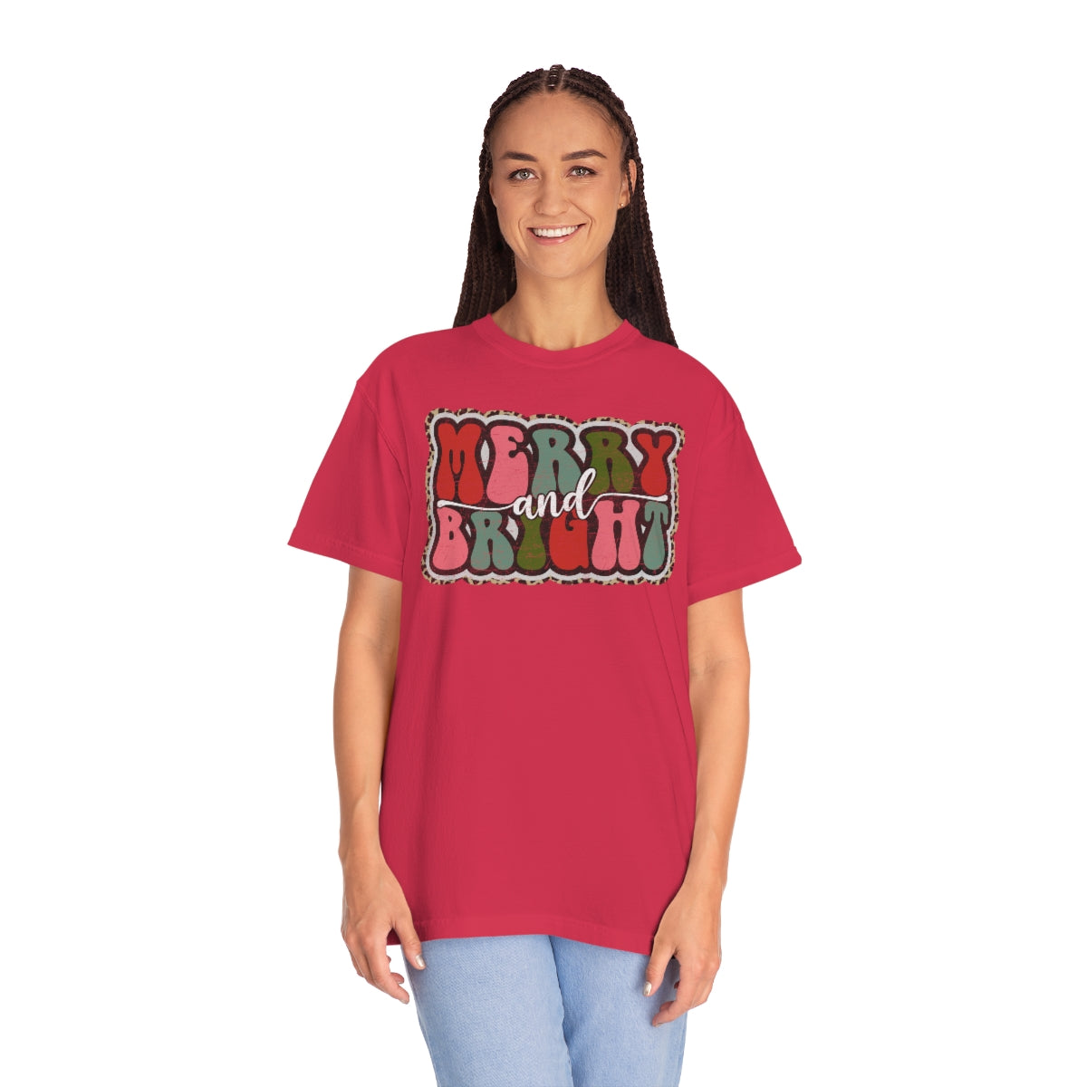 Merry and Bright Unisex Garment-Dyed Comfort Colors PREMIUM T-shirt