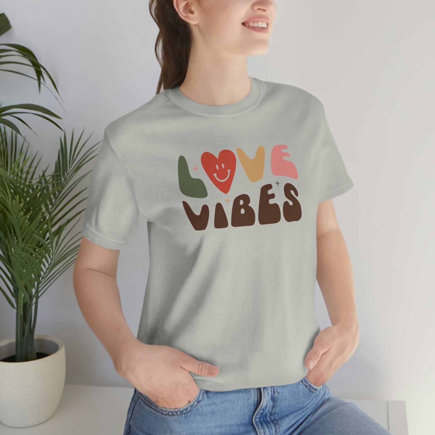 "Love Vibes" Unisex Jersey Short Sleeve Tee