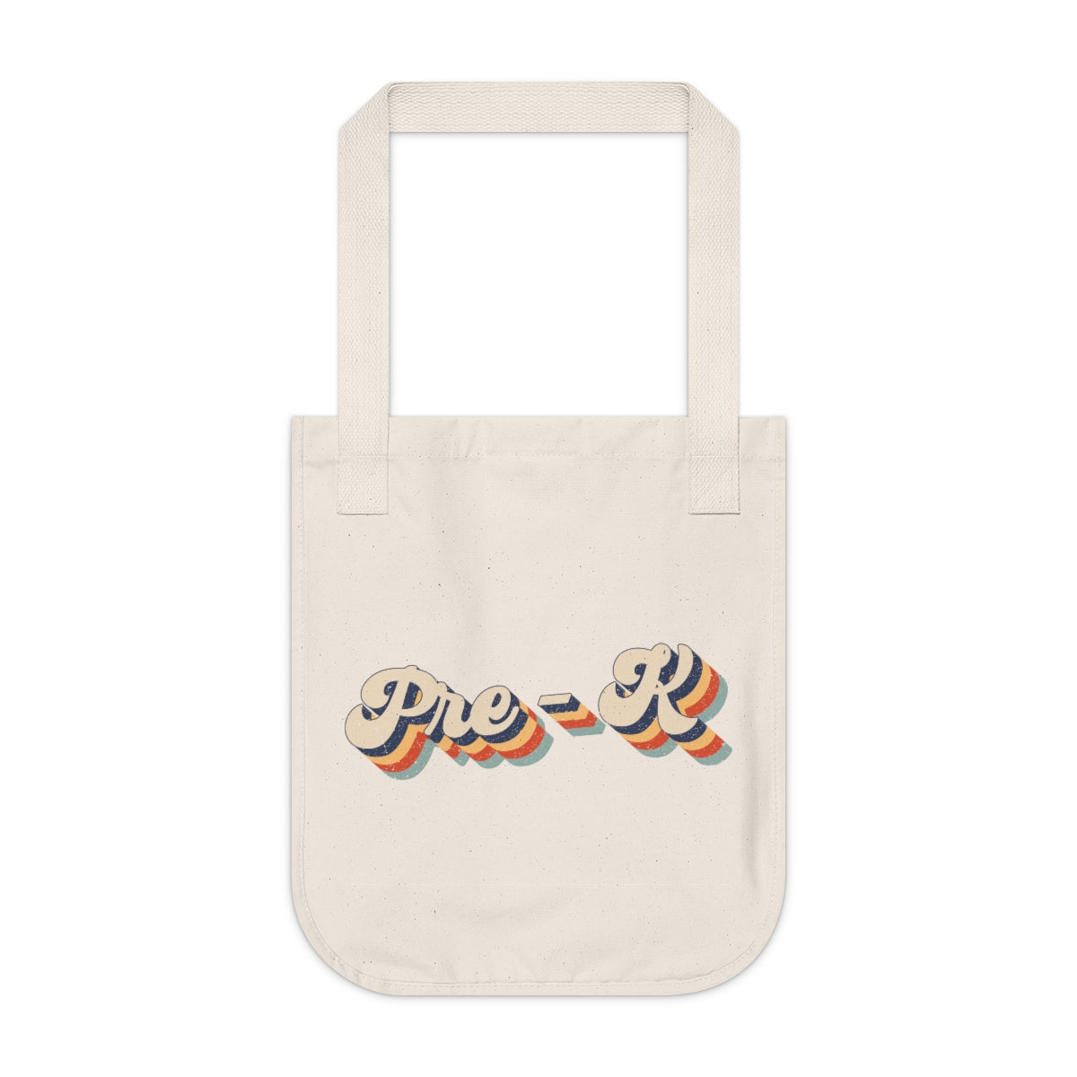 Pre-K Organic Canvas Tote Bag