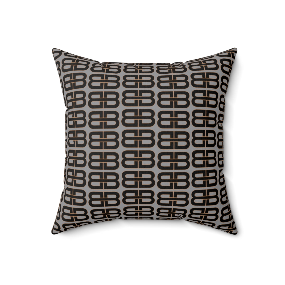 Gray Bhava Brand Pattern Square Pillow