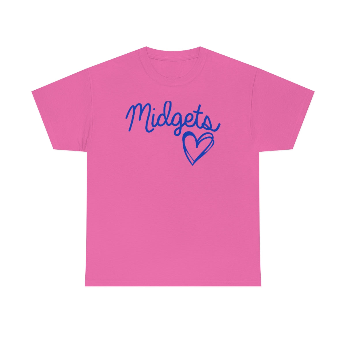 Midget Blue Heart Unisex Heavy Cotton Tee