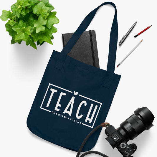 Teach them to be kind Canvas Tote Bag