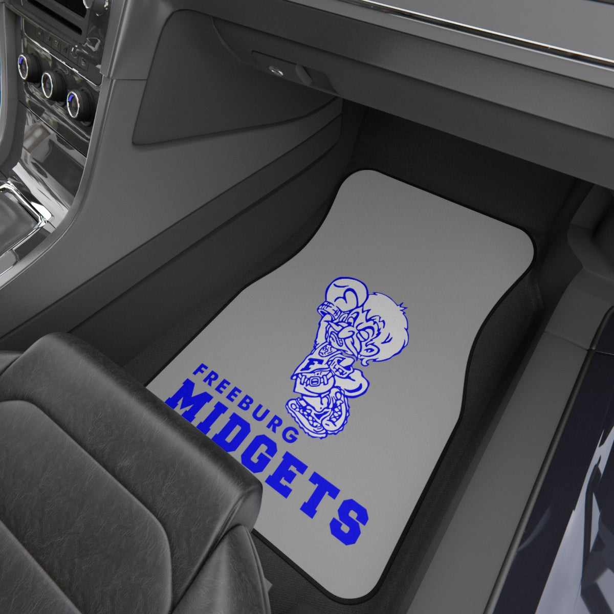 Light Gray Freeburg Midgets Car Mats (SET of 2)