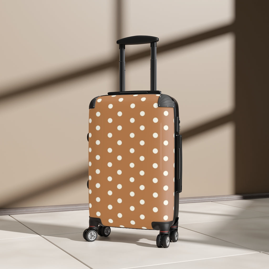 Rustic Polka Dots Suitcases