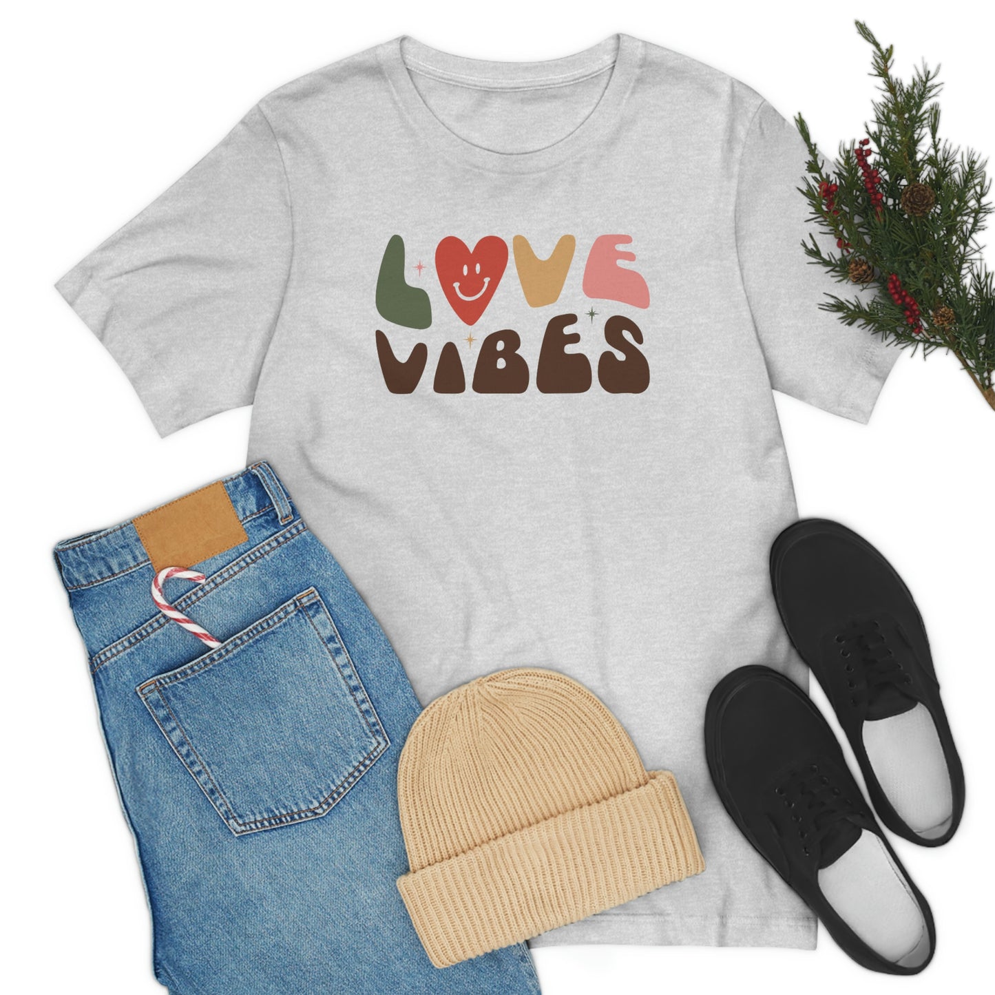 "Love Vibes" Unisex Jersey Short Sleeve Tee