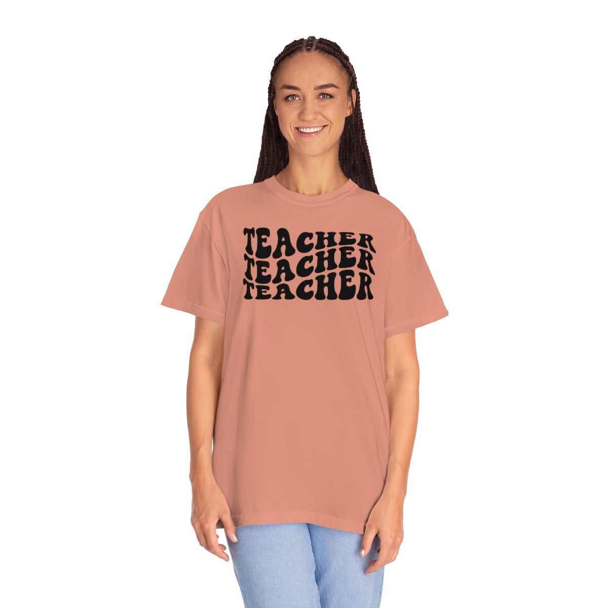 Teacher Black Print Unisex Garment-Dyed PREMIUM T-shirt
