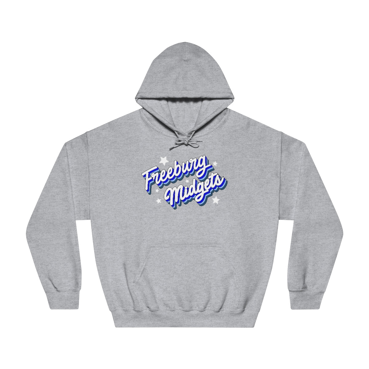 Retro Freeburg Midgets Unisex DryBlend® Hooded Sweatshirt