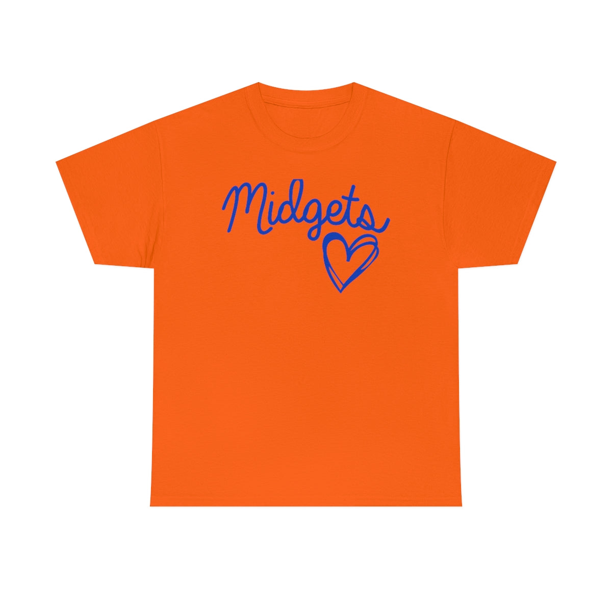 Midget Blue Heart Unisex Heavy Cotton Tee