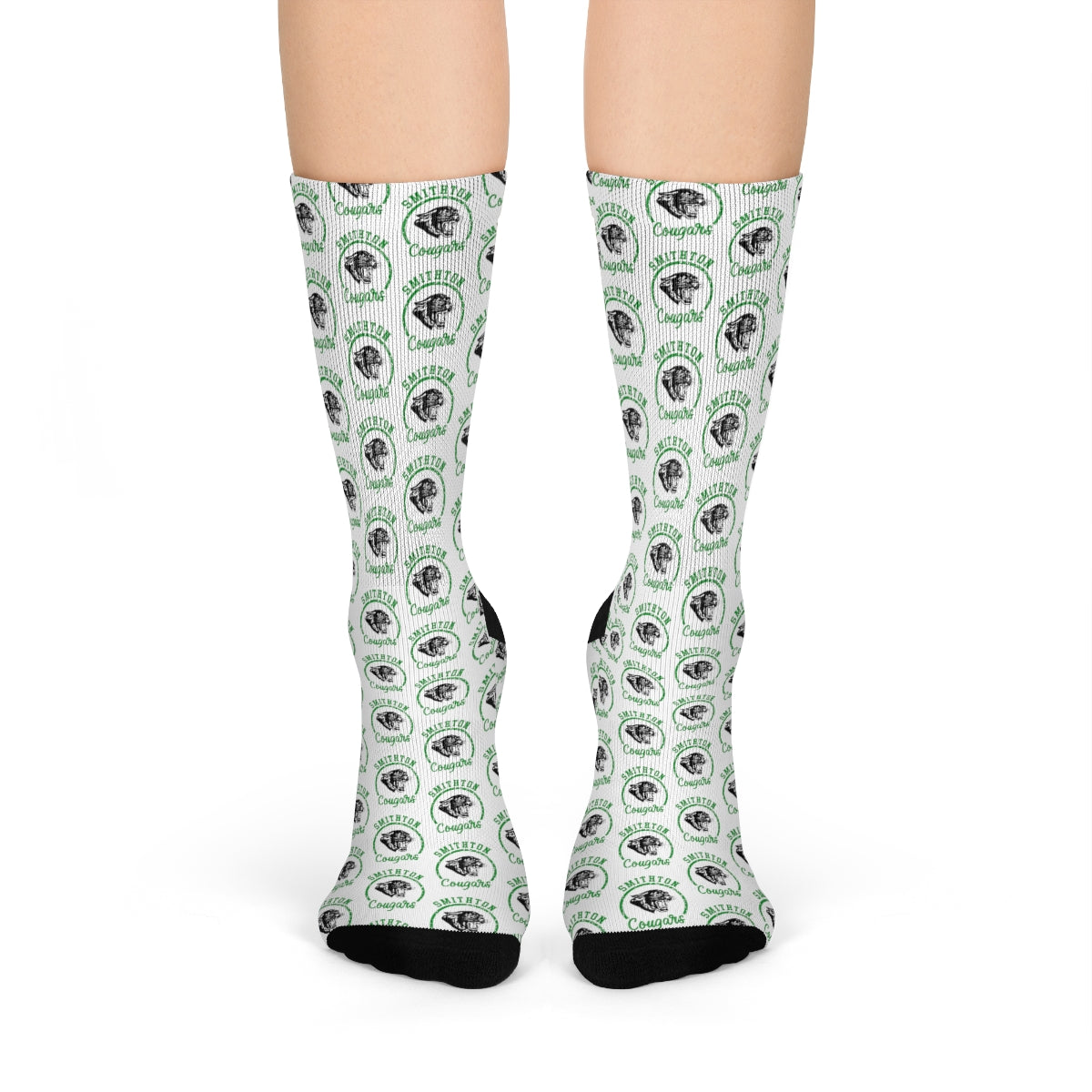 Smithton Cougars Pattern Crew Socks
