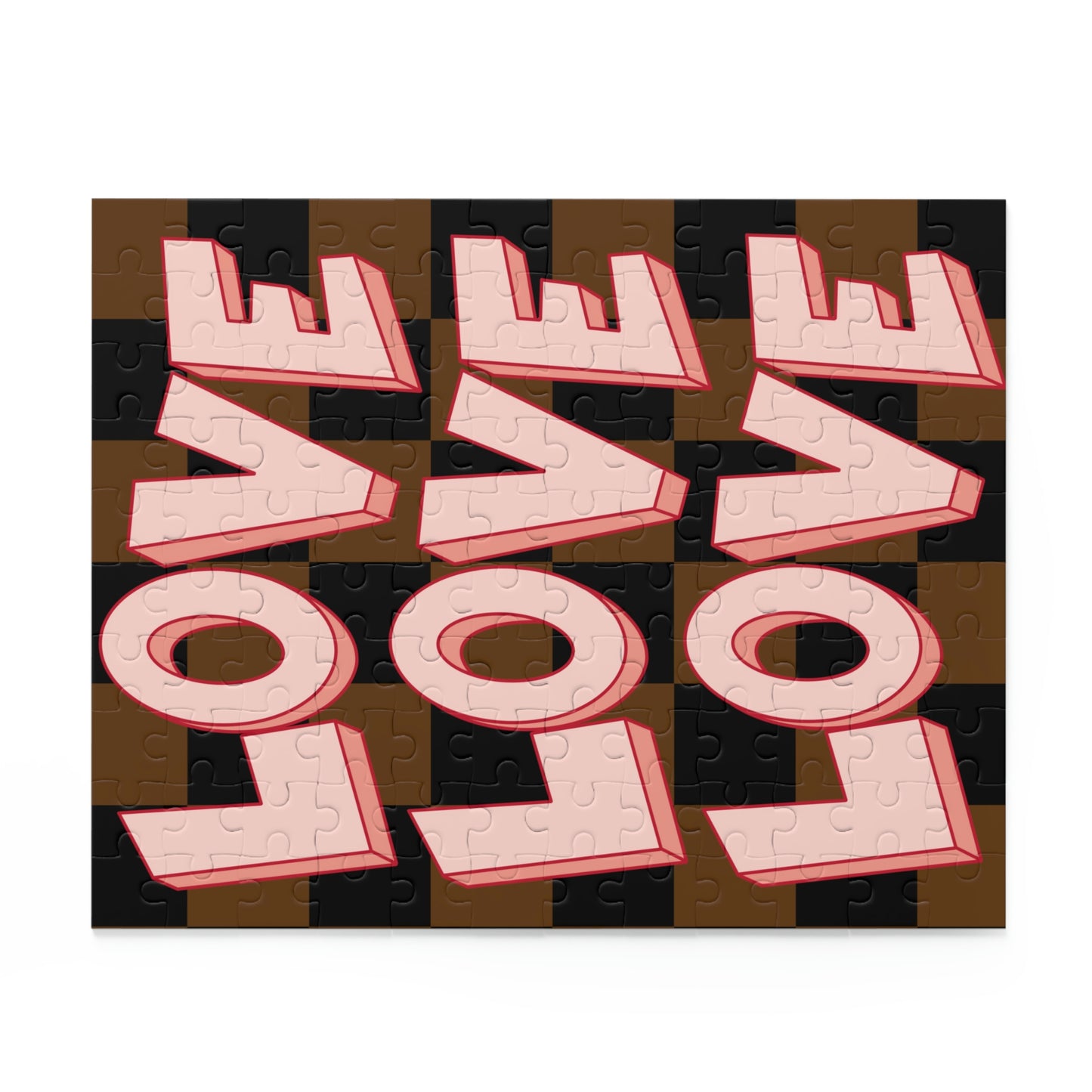 Love Love Love Checkered Puzzle (120, 252, 500-Piece)