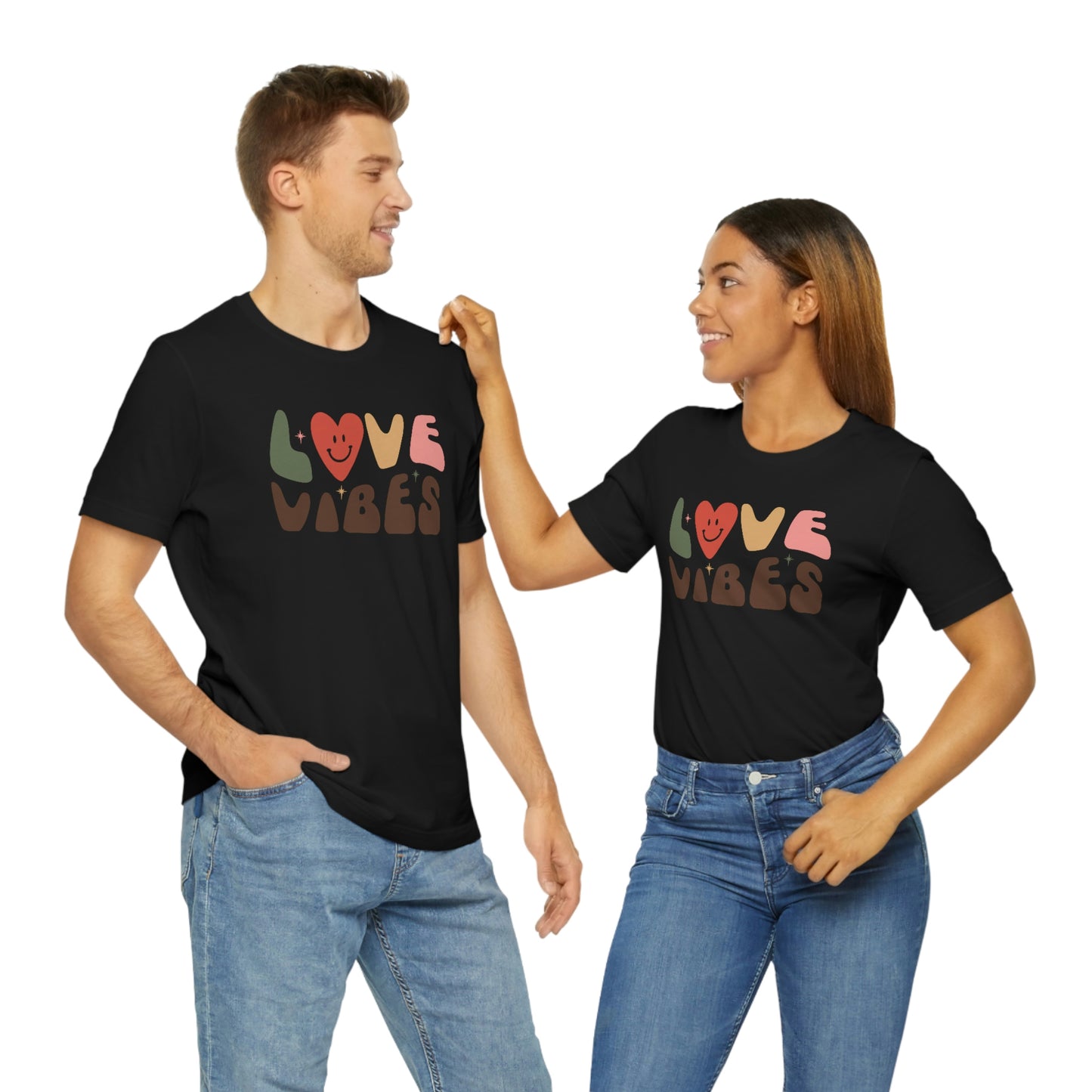 "Love Vibes" Unisex Jersey Short Sleeve Tee