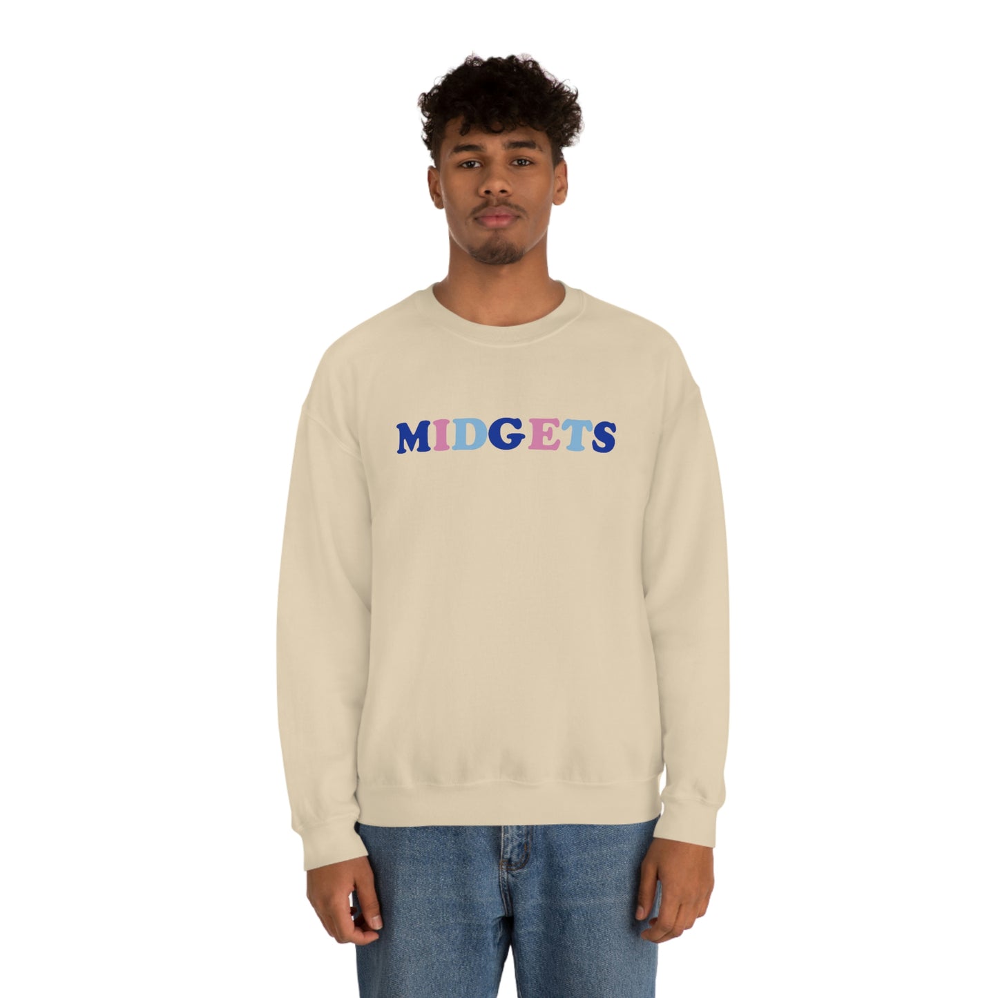 Pink and Blue Midgets Heavyweight Crewneck Sweatshirt