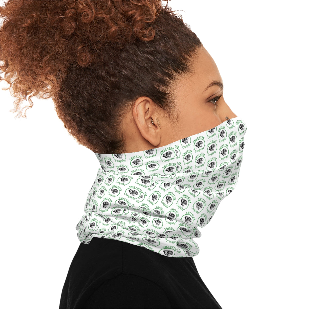 Smithton Cougars Neck Gaiter - White