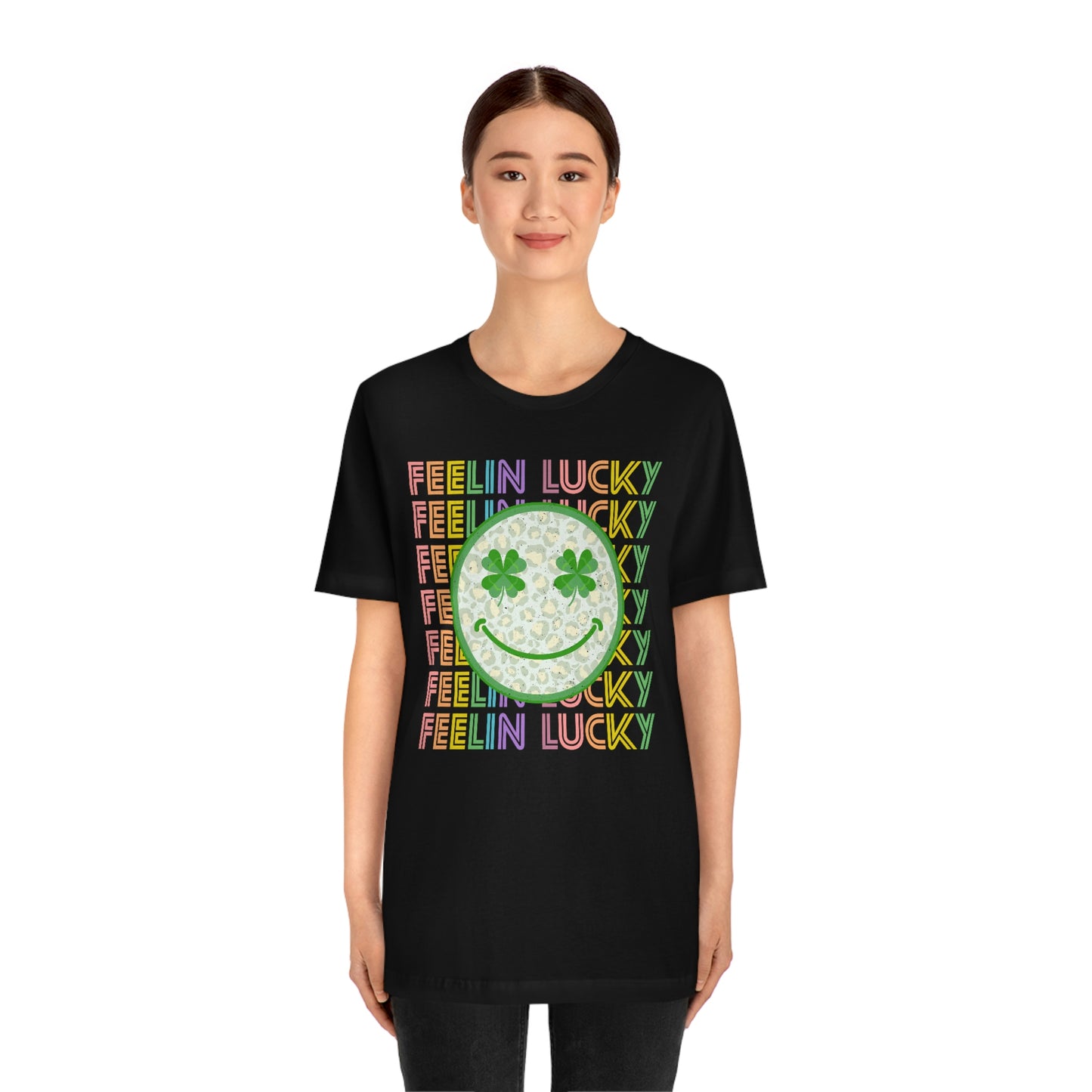 St. Patrick's Day "Feelin Lucky" Unisex Jersey Short Sleeve Tee