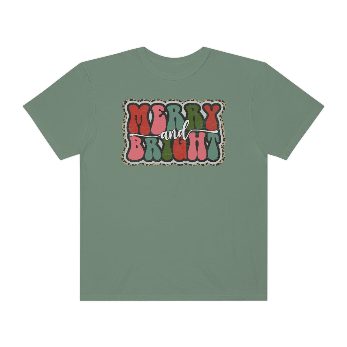 Merry and Bright Unisex Garment-Dyed Comfort Colors PREMIUM T-shirt