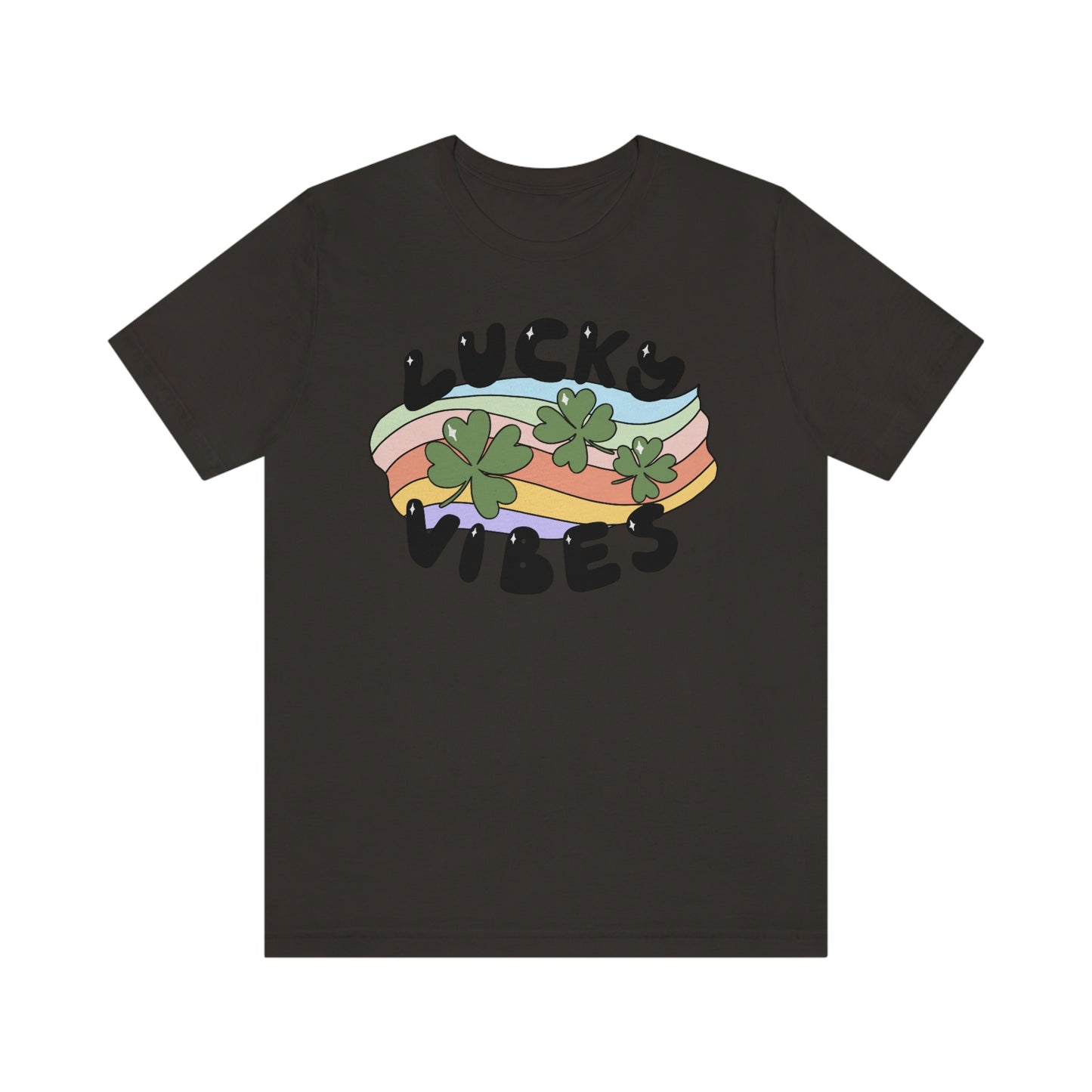 St. Patrick's Day "Lucky Vibes" Unisex Jersey Short Sleeve Tee