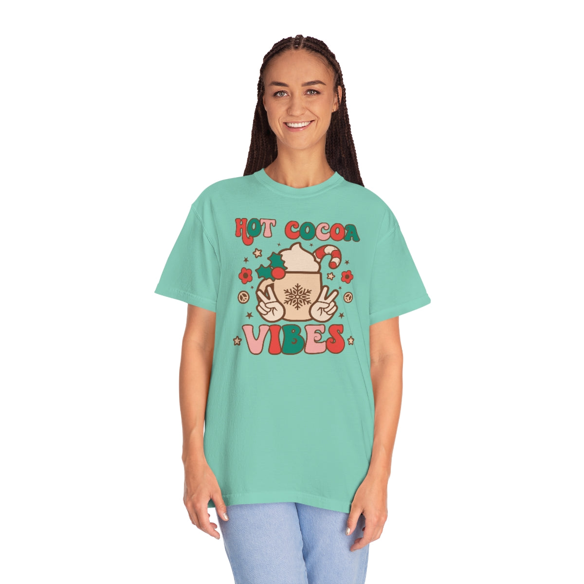 Hot Cocoa Vibes Unisex Garment-Dyed Comfort Colors PREMIUM T-shirt