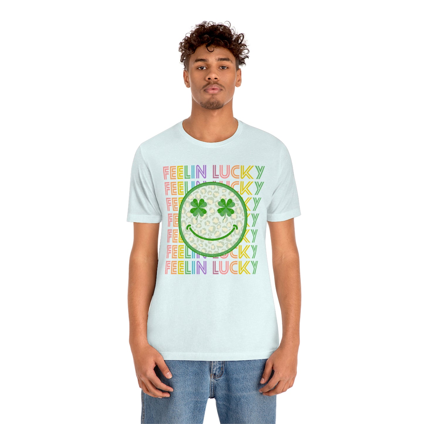 St. Patrick's Day "Feelin Lucky" Unisex Jersey Short Sleeve Tee