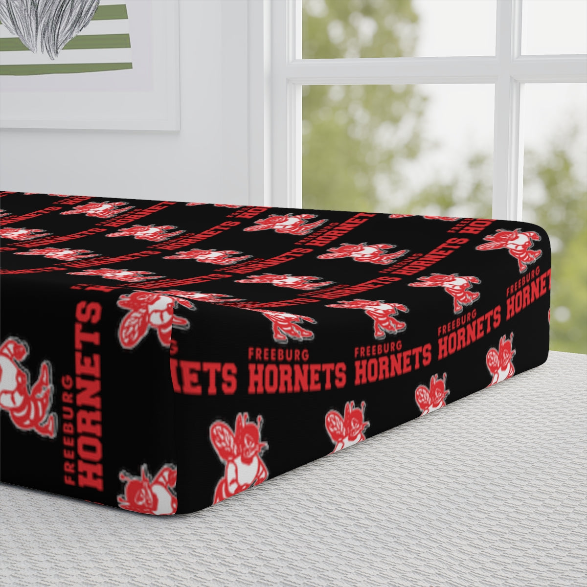 Freeburg Hornets Baby Changing Pad Cover