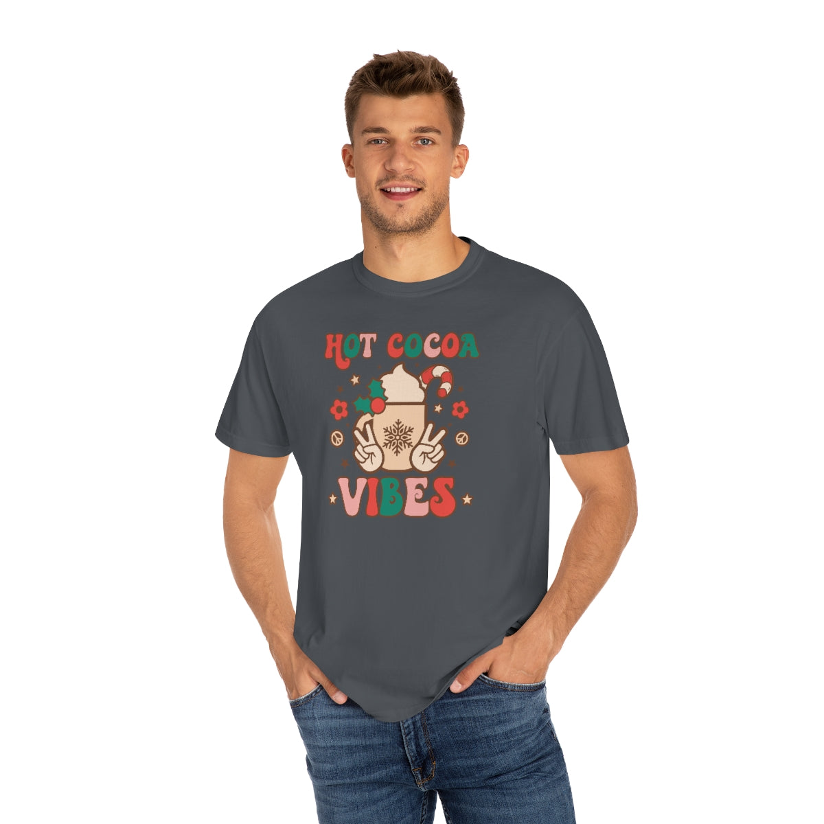 Hot Cocoa Vibes Unisex Garment-Dyed Comfort Colors PREMIUM T-shirt