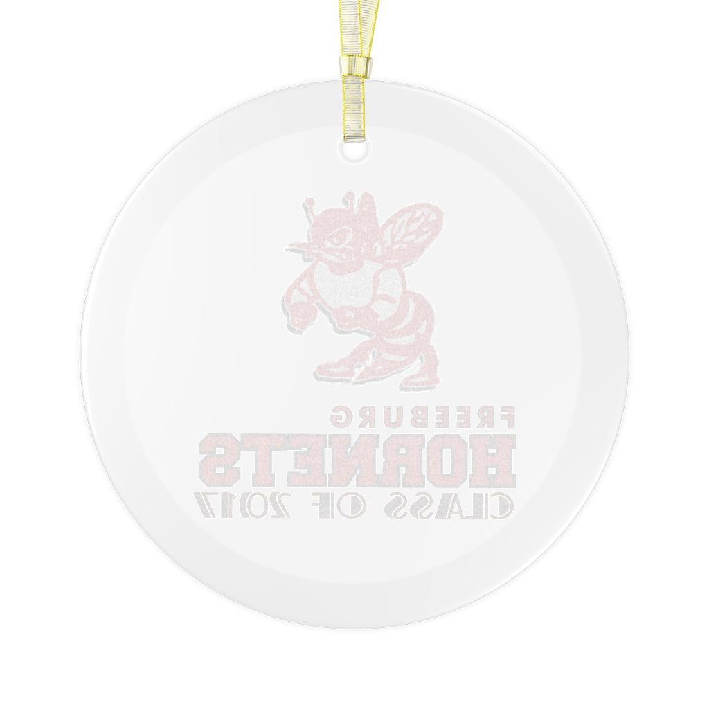Freeburg Hornet Glass Ornament - Class of 2017