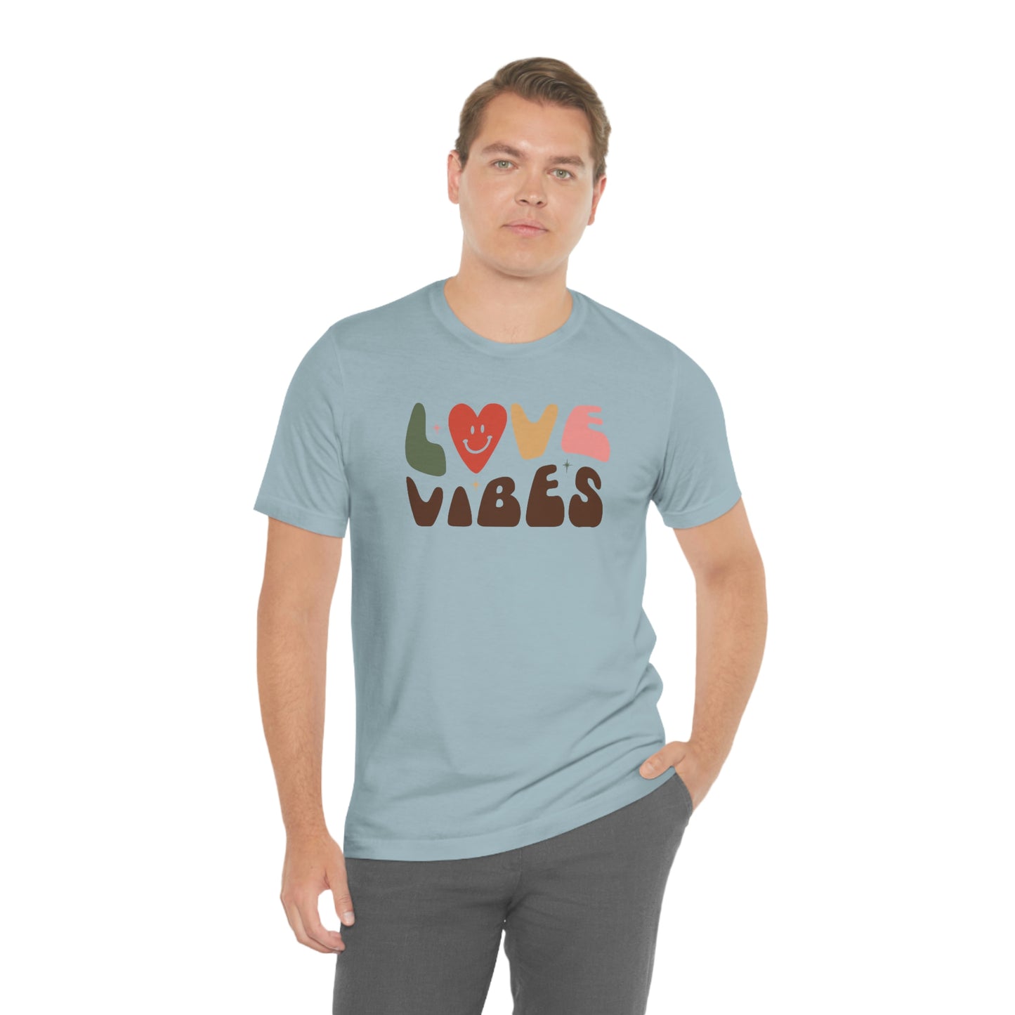 "Love Vibes" Unisex Jersey Short Sleeve Tee