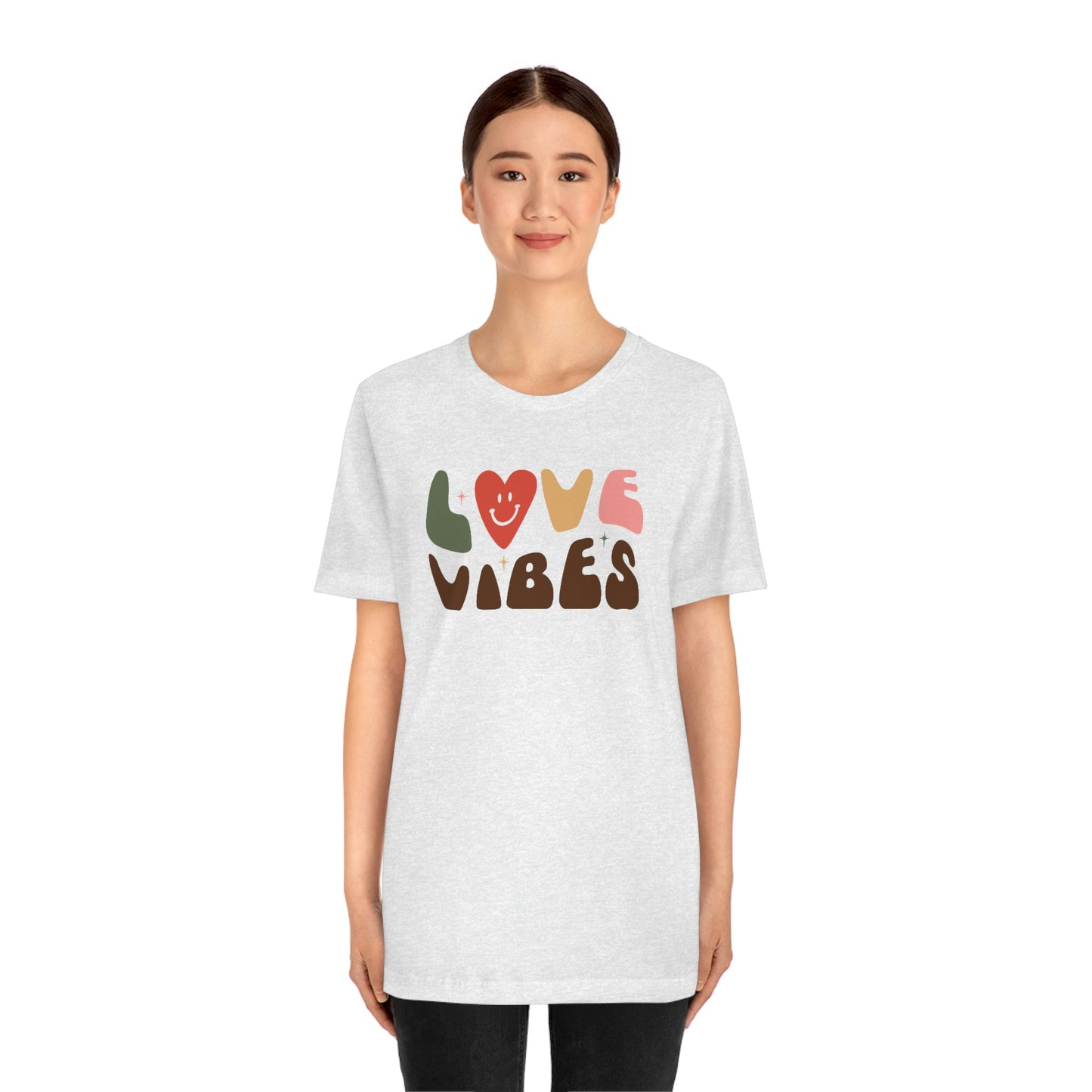 "Love Vibes" Unisex Jersey Short Sleeve Tee