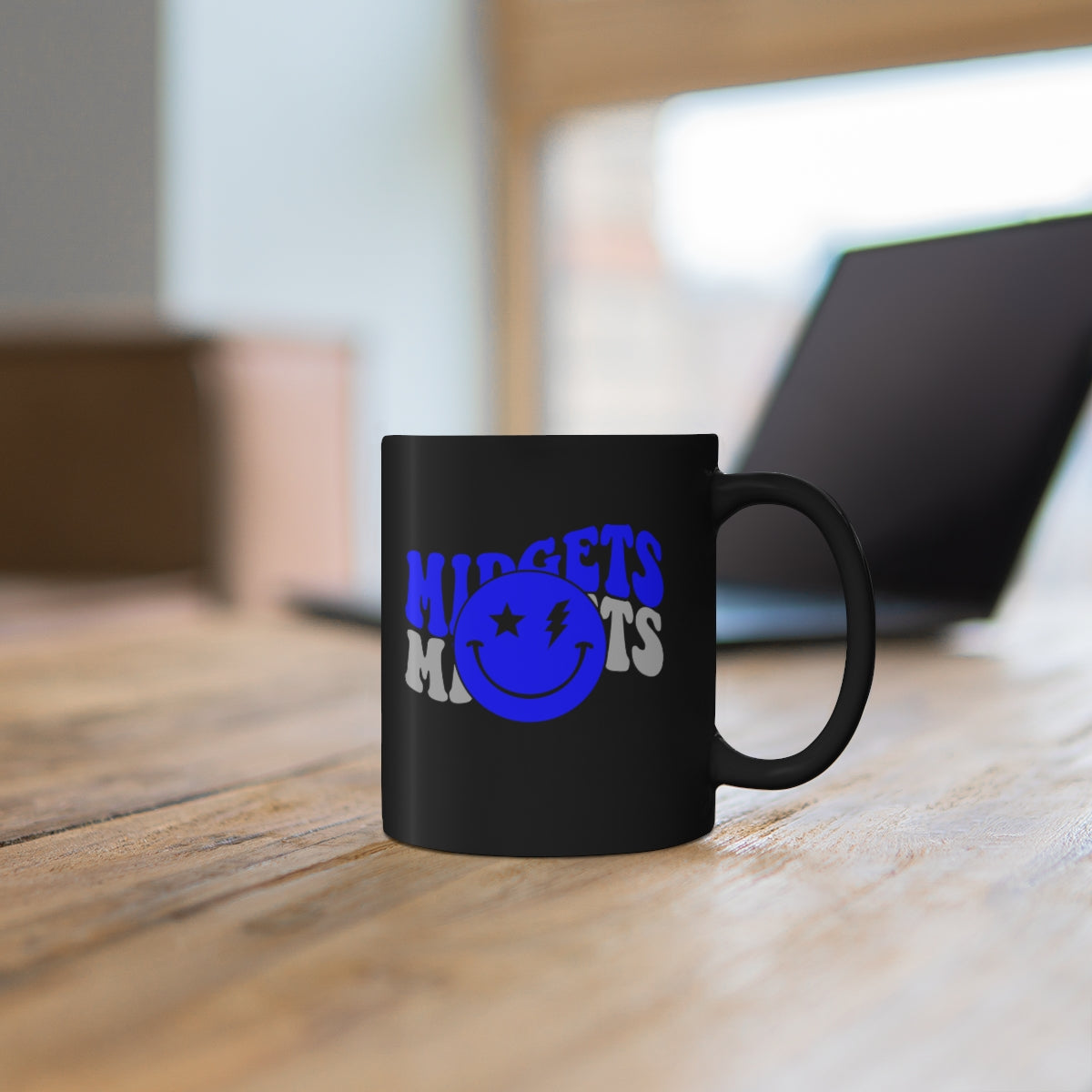 Midget Lightning 11oz Black Mug