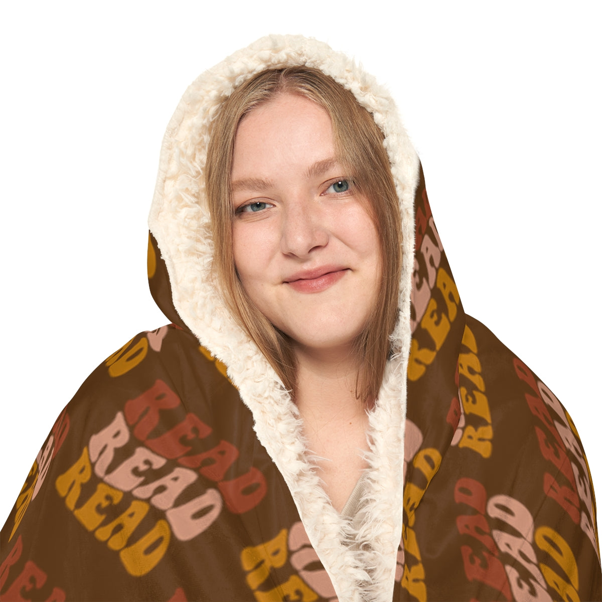 Brown "Read Read Read" Snuggle Blanket